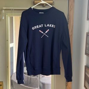 Large navy Great Lakes sweatshirt